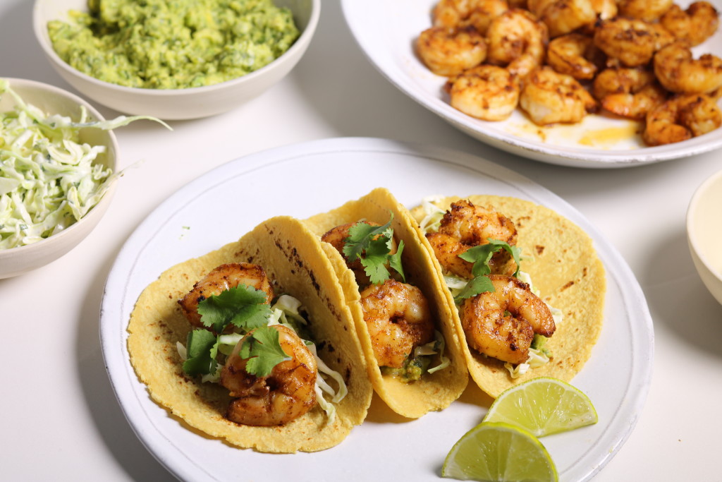 Shrimp Tacos - Three Hungry Boys