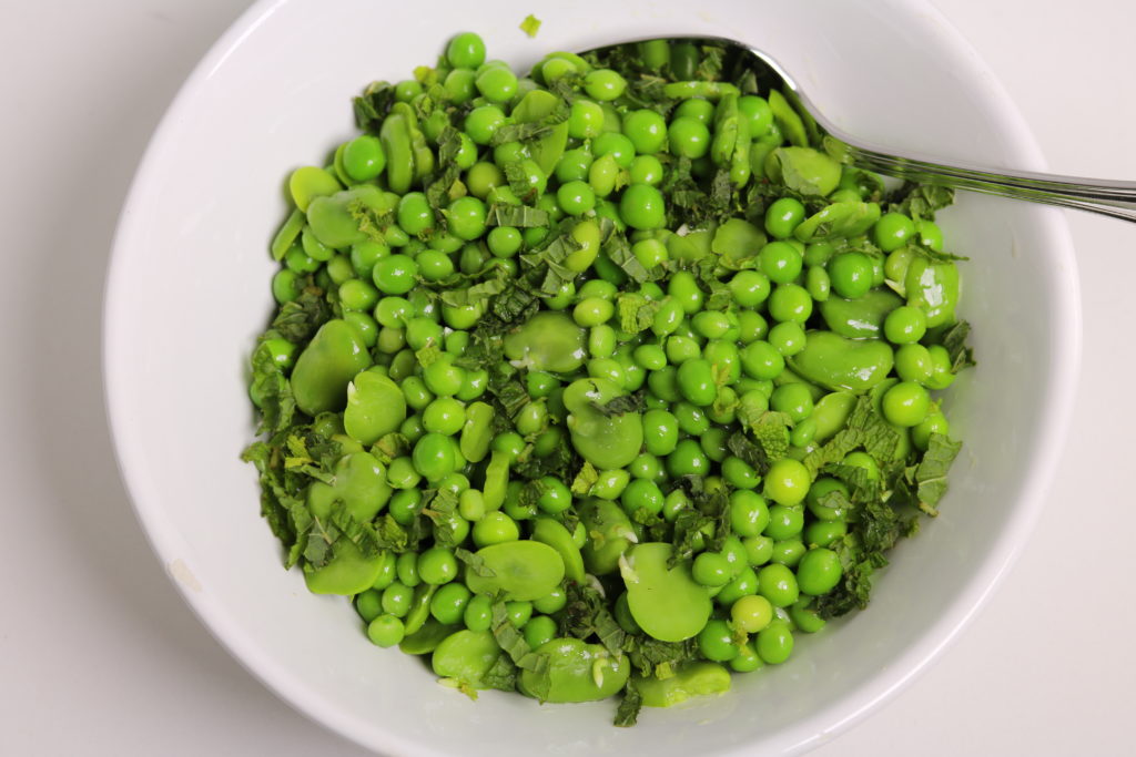 Fava Bean and English Pea Salad with French Feta, Lemon and Mint ...