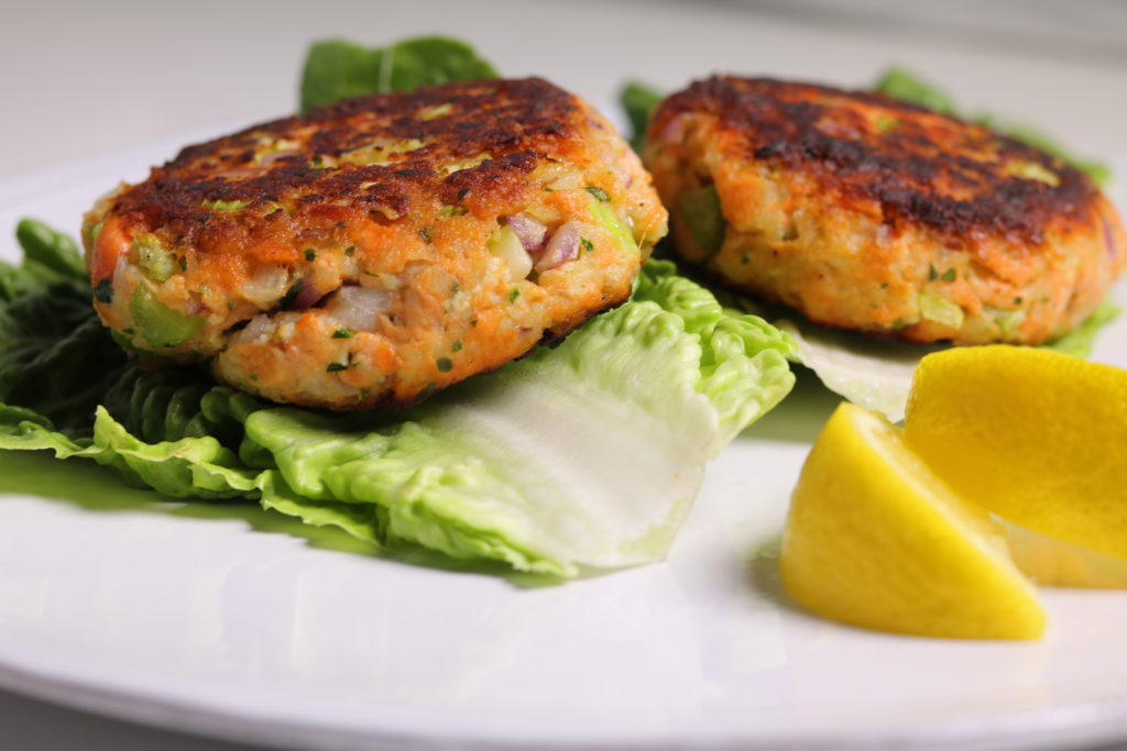 salmon patties - Three Hungry Boys