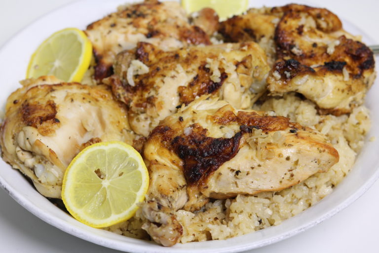 Slow Cooker Greek Chicken Rice Three Hungry Boys