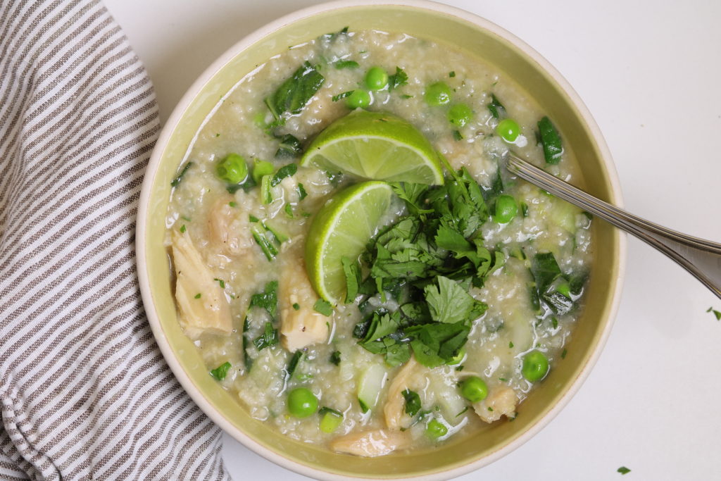 Asian Chicken and Rice Soup - Three Hungry Boys