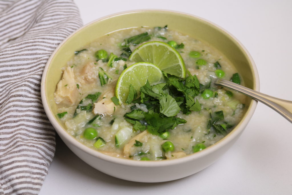 Asian Chicken and Rice Soup - Three Hungry Boys