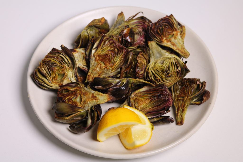 Roasted Baby Artichokes Three Hungry Boys