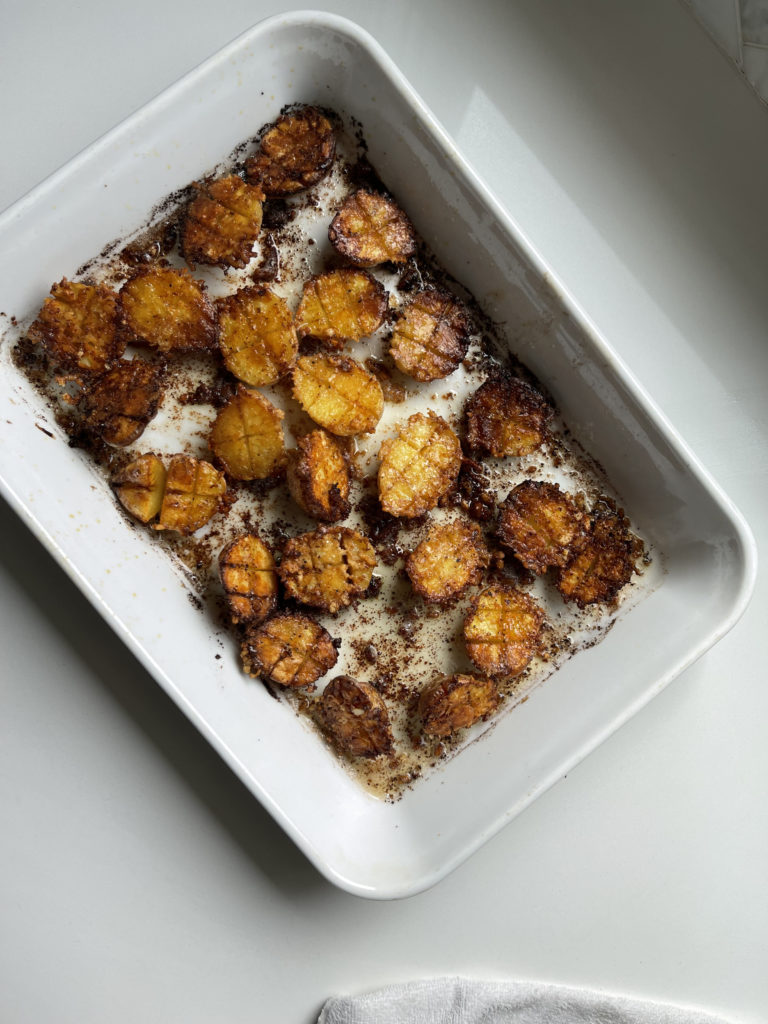 TikTok Parmesan Crusted Potatoes Three Hungry Boys